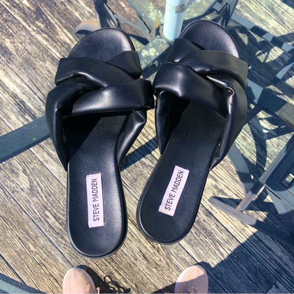 Steve Madden Leather Sandals Size 7 1/2